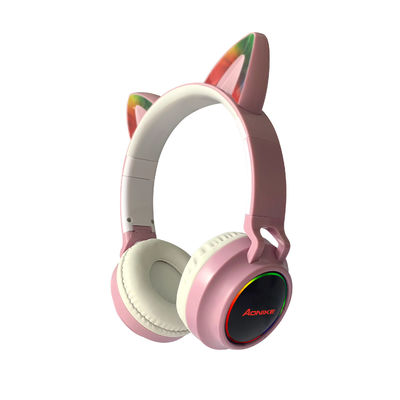 Cuffia avricolare stereo di Cat Ears Wireless Bluetooth Headphones delle ragazze sveglie leggere istantanee del bambino con il Mic